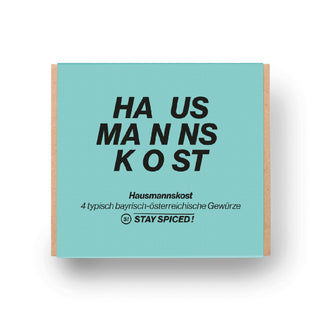• Geschenkbox "Hausmannskost" mit 4 ausgewählten Gewürzen 360g •