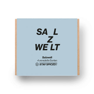 • Geschenkbox "Salzwelt" mit 4 ausgewählten Gewürzen 480g •